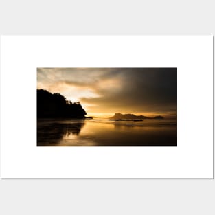 Golden light sunset Posters and Art